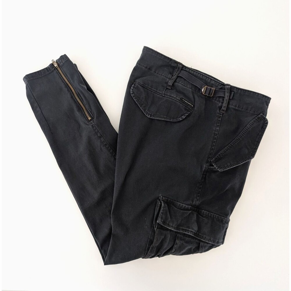 Denim & Supply Ralph Lauren Cargo Pants Navy Blue Ankle Zip Utility Pockets 31